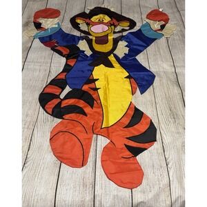 Tigger Shaped Scarecrow Fall Autumn Large Outdoor Nylon Flag TubH9